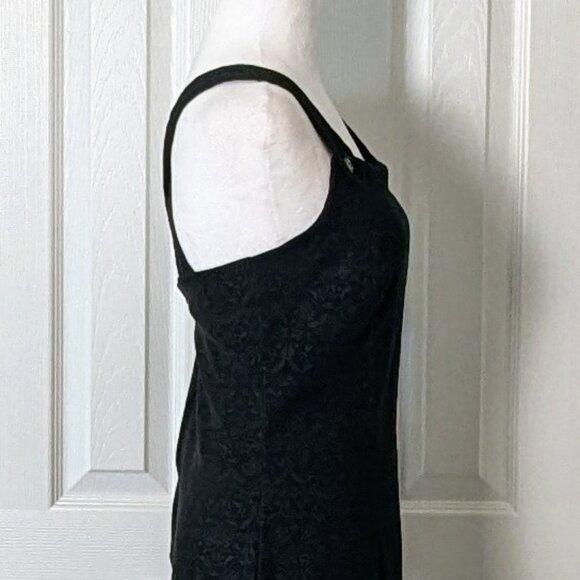 ARIZONA JEAN COMPANY Women's Wide Strap Textured Dress  Size M  Black - Picture 3 of 5
